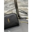 Borsa a catena YSL Saint Laurent Gaby con cerniera e catena 18 cm Nera