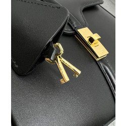 Borsa Celine Mini 16 Pelle di vitello naturale Nera