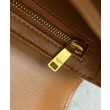 Borsa Celine Teen Triomphe in pelle di vitello lucida caffè