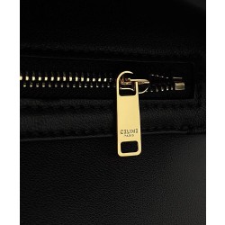 Borsa Celine Teen Triomphe in pelle di vitello lucida nera