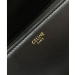 Borsa Celine Teen Triomphe in pelle di vitello lucida nera