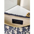 Borsa Christian Dior CD Lounge Dior Oblique Jacquard Blu