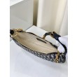 Borsa Christian Dior CD Lounge Dior Oblique Jacquard Blu