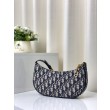 Borsa Christian Dior CD Lounge Dior Oblique Jacquard Blu