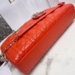 Imitazioni borse griffate Christian Dior Lady D-Joy in pelle di agnello Cannage arancione