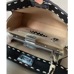 Borsa Replica 1:1 Fendi Peekaboo ISeeU piccola 8BN327 nera