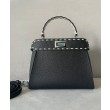 Borsa Replica 1:1 Fendi Peekaboo ISeeU piccola 8BN327 nera