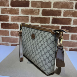 Borsa Replica 1:1 Gucci Messenger con Intreccio G ‎726833 Marrone