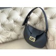 Qualità superiore replica Hobo Fendi Croissant Piccola Nera