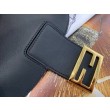 Qualità superiore replica Hobo Fendi Croissant Piccola Nera