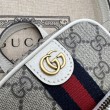 Borsa mini Gucci Ophidia GG Supreme tela 671682 Bianca