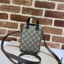 Borse Replica mini Gucci Ophidia GG Supreme tela 671682 Marrone