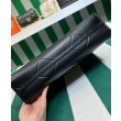 Borse Replica Alta Qualità Prada Prada Symbole grande in pelle con impunture 1BA377 Nera