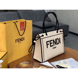 Borse Imitazioni shopper Roma grande Fendi in tela non tinta