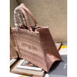 Borsa tote per libri piccola Christian Dior Cannage ricamo rosa Borsa tote per libri piccola Christian Dior Cannage ricamo rosa