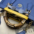 Borsa tote piccola Gucci Diana 702721 Blu