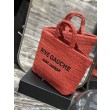 Bora Pari all'originale replica tote ricamata YSL Saint Laurent Rive Gauche Rossa