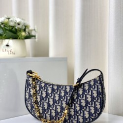 Miglior Prezzo Borsa Christian Dior CD Lounge Dior Oblique Jacquard Blu Replica