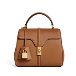 Celine Mini 16 Imitazioni borse griffate in pelle di vitello naturale Caffè