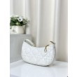 Christian Dior CD Lounge Bag Supple Macrocannage Bianco