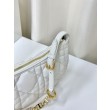 Christian Dior CD Lounge Bag Supple Macrocannage Bianco