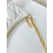 Christian Dior CD Lounge Bag Supple Macrocannage Bianco