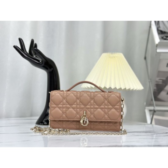 Christian Dior Miss Dior Lady Dior Mini Bag Albicocca