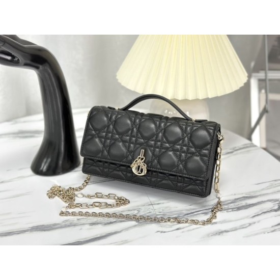 Christian Dior Miss Dior Lady Dior Mini Borse Firmate Replica Nera