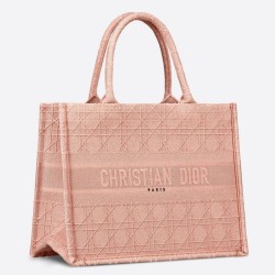 Miglior Prezzo Borsa tote per libri piccola Christian Dior Cannage ricamo rosa Replica