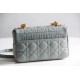 Sito Replica Borsa Caro piccola Christian Dior in pelle di vitello Cannage Blu nuvola imitazioni Miglior Prezzo Borsa Caro piccola Christian Dior in pelle di vitello Cannage Blu nuvola Replica