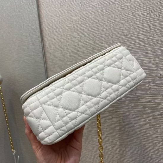 Sito Replica Borsa Caro piccola Christian Dior in pelle di vitello Cannage bianca imitazioni Miglior Prezzo Borsa Caro piccola Christian Dior in pelle di vitello Cannage bianca Replica