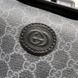 Dettagli perfetti Zaino Gucci medio con Interlocking G Men 696013 Nero