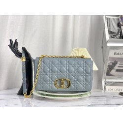 Imitazione Christian Dior Borsa Dior Caro grande azzurro