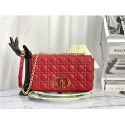 Imitazione Christian Dior Borsa Dior Caro grande rossa