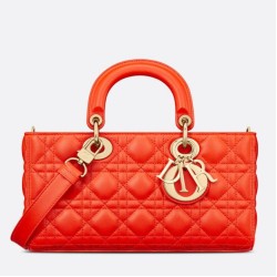 Miglior Prezzo Imitazioni borse griffate Christian Dior Lady D-Joy in pelle di agnello Cannage arancione Replica