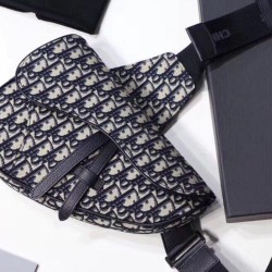 Miglior Prezzo Christian Dior Saddle Belt Borse Replica da uomo in tela obliqua 