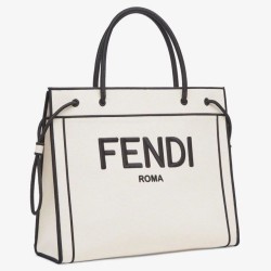 Miglior Prezzo Borse Imitazioni shopper Roma grande Fendi in tela non tinta Replica