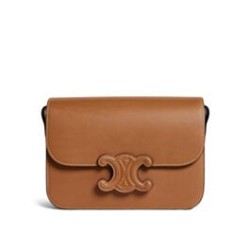 Miglior Prezzo Borsa Celine Classique Cuir Triomphe in pelle di vitello naturale caffè Replica