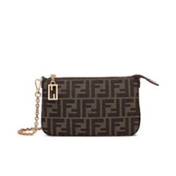 Miglior Prezzo Fendi Baguette Pouch 8BS073 Borsa Caffè Replica