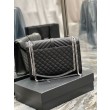 Imitazione Borsa a busta grande YSL Saint Laurent Mix Matelasse Nera 31 cm