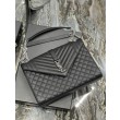 Imitazione Borsa a busta grande YSL Saint Laurent Mix Matelasse Nera 31 cm