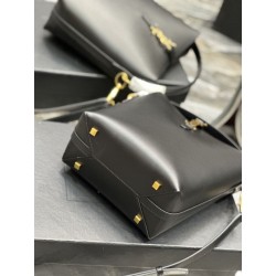 Imitazione Borsa a secchiello YSL Saint Laurent Le 5 A 7 Nera