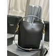 Imitazione Borsa a secchiello YSL Saint Laurent Le 5 A 7 Nera