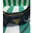Imitazione Mini borsa Prada in pelle nappa con impunture 1BA384 Nera