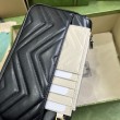 Imitazione Portafoglio con catena mini porta carte Gucci GG Marmont 751526 Nero