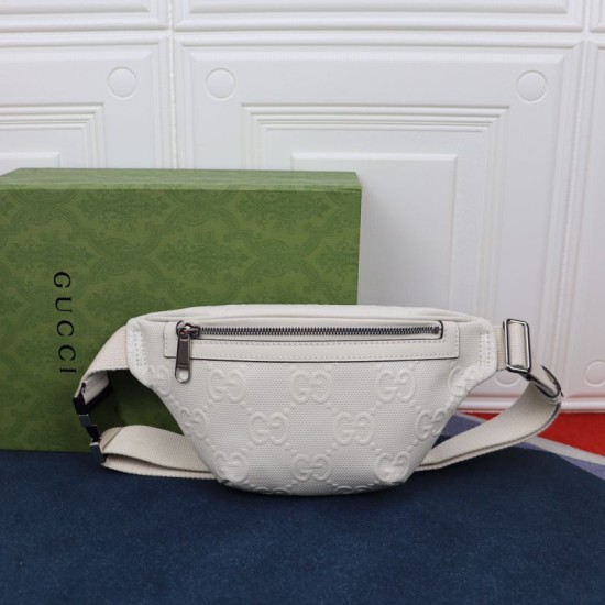 Marsupio piccolo Gucci Jumbo GG 658582 Bianco