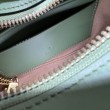 Mini borsa Gucci GG Marmont a forma di mezza luna 699514 Verde