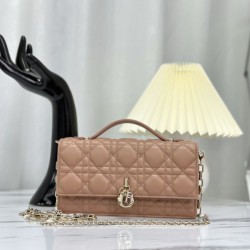 Miglior Prezzo Christian Dior Miss Dior Lady Dior Mini Bag Albicocca Replica