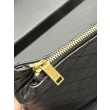 Pochette cosmetica con cerniera YSL Saint Laurent Gaby 23 cm nera