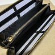 Portafoglio con zip Gucci GG Matelassé 723784 Nero